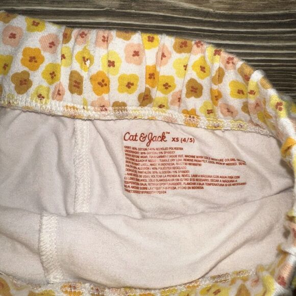 Cat & Jack Yellow Girls Size XS (4/5) Shorts Draw String pockets. NWOT. 16 - Picture 3 of 7